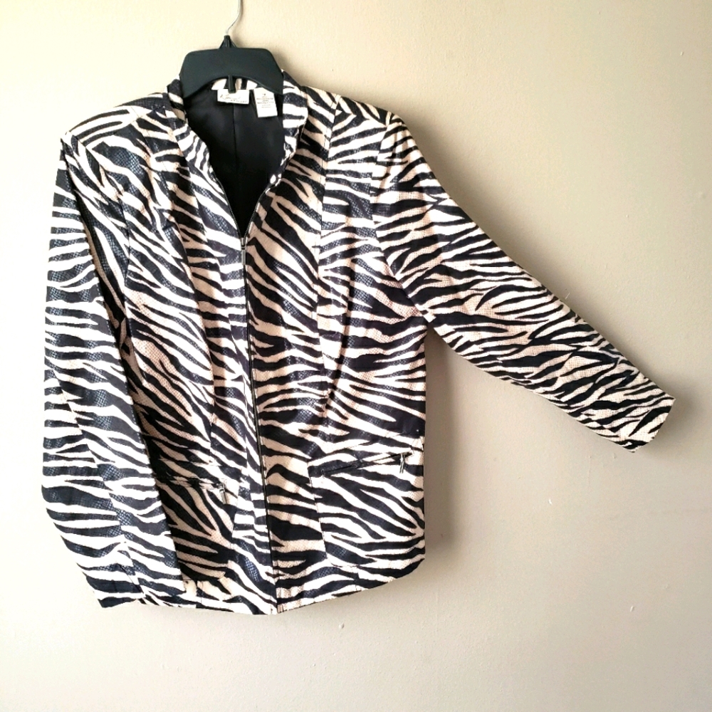 Ladies Zebra skin type jacket.